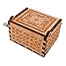 Youtang Antique Carved Wooden Hand Crank Queen Music Box, Play Bohemian Rhapsody