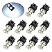PESIC 10x 3157 3156 3057 13 SMD 5050 Reverse Backup Stop White LED Light Bulbs