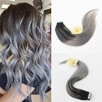 Tape In Extensions Ombre 50grams Non Remy Balayage 2 Dark