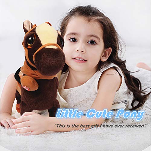 Smalody Plush Interactive Toy, Animated Walking Pony Electronic Pet