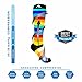 NEWZILL Medical Compression Socks for Women & Men Circulation 20-30 mmHg, Best for Running Athletic Hiking Travel Flight Nurses (Rainbow Stripes, L/XL)