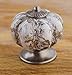DIY Decor Hub - 10 pcs Antique Silver Ceramic Pumpkin Cabinet Knobs with Gray Marble Finish for Cabinets, Drawers, Dressers, Cupboards