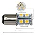 GRV Ba15d 1142 1076 13-5050SMD Warm White LED Bulb DC12V RV Light Bulbs Interior,Replacement for 12Volt Turn Single Light Bulb,Travel Trailer,Boat Lights,Camper Light Bulbs (Pack of 2)