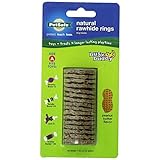 (2 Pack) PetSafe Size A Busy Buddy Refill Ring Dog Treats for Select Busy Buddy Dog Toys, Peanut Butter Flavored Natural Rawhide