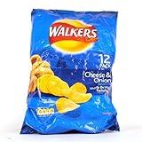 Walkers Cheese & Onion Crisps 12 Pack 350g