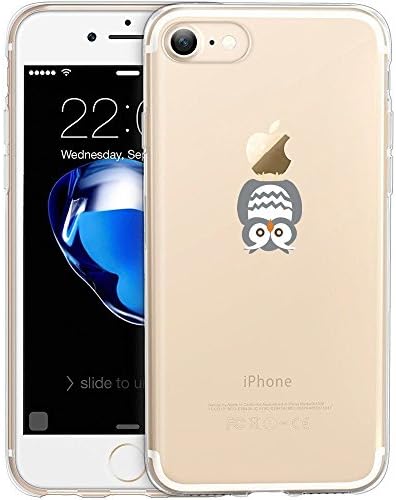 iPhone 7 Case, Vect iPhone 7 Case Clear with Aesthetic Design TPU Soft Shock-Absorption Scratch-Resistant Slim Fit Protective Cover for iPhone 7 4.7 inch (Hanging Owl)