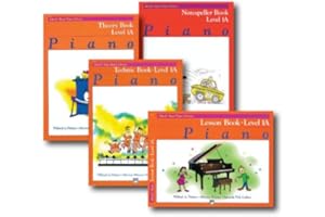 Alfred Basic Piano Library Course Pack Level 1A - Four book set includes - Lesson, Theory, Technic and Notespeller Books.