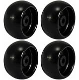 2 Sets of 2 Plastic Lawnmower Deck Wheels for Snapper, Simplicity, Snapper Pro, & Ferris 1500 Series 1714760