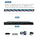 HDMI Splitter 1 in 8 Out Movcle Amplifier Repeater Full HD 1080P 1X8 Port Box Hub with US Adapter v1.4 Powered Certified for 3D Support