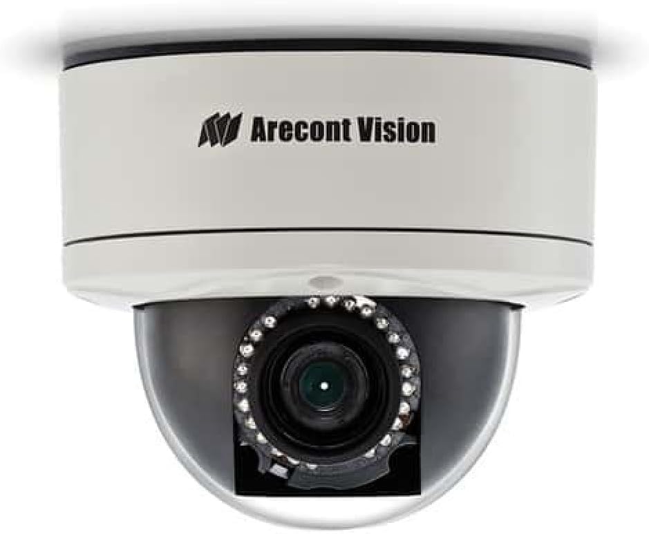 Arecont Vision AV2255PMIR-SAH 1080p MegaDome 2 1920x1080, 2.8-8mm F1.2, 30fps, Remote Zoom, Remote Focus, P-iris, IR, Audio, IP66, IK-10, 12VDC/24VAC/PoE, PoE Heater, SD card, CorridorView, Scaling