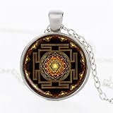 Iumer Fashion Buddhist Sri Yantra Sri Jewelery Pendant Sacred Geometry Necklace, Wholesale Jewelry