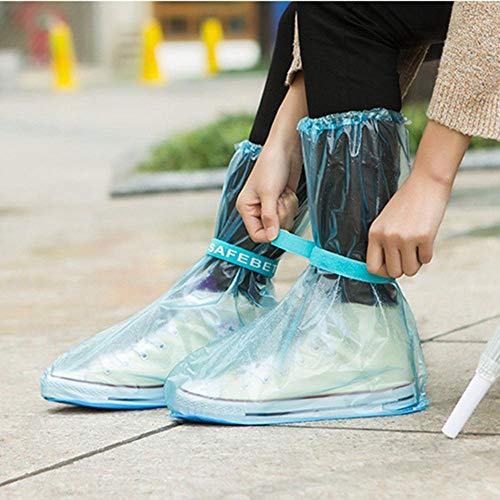 FOONEE Waterproof Rain Boot Shoe Cover Overshoes, Reusable Snow Shoe Covers & Binding with High Tube Overshoes for Men/Women/Children