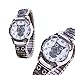 joyliveCY Women Steel Watch Vintage Casual Watch Skull Peacock Owl Watch Female Dress Wristwatch