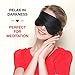 3D Contoured Sleep Mask Eye Mask for Sleeping with Earplugs
