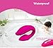Wowyes Remote Control Vibrator 5 Speed Rechargeable Waterproof G-Spot Clitoris Bullet Vibrator Wireless Vibrating Love Egg  Adult Sex Toy Vibe For Women-  - Rose Red