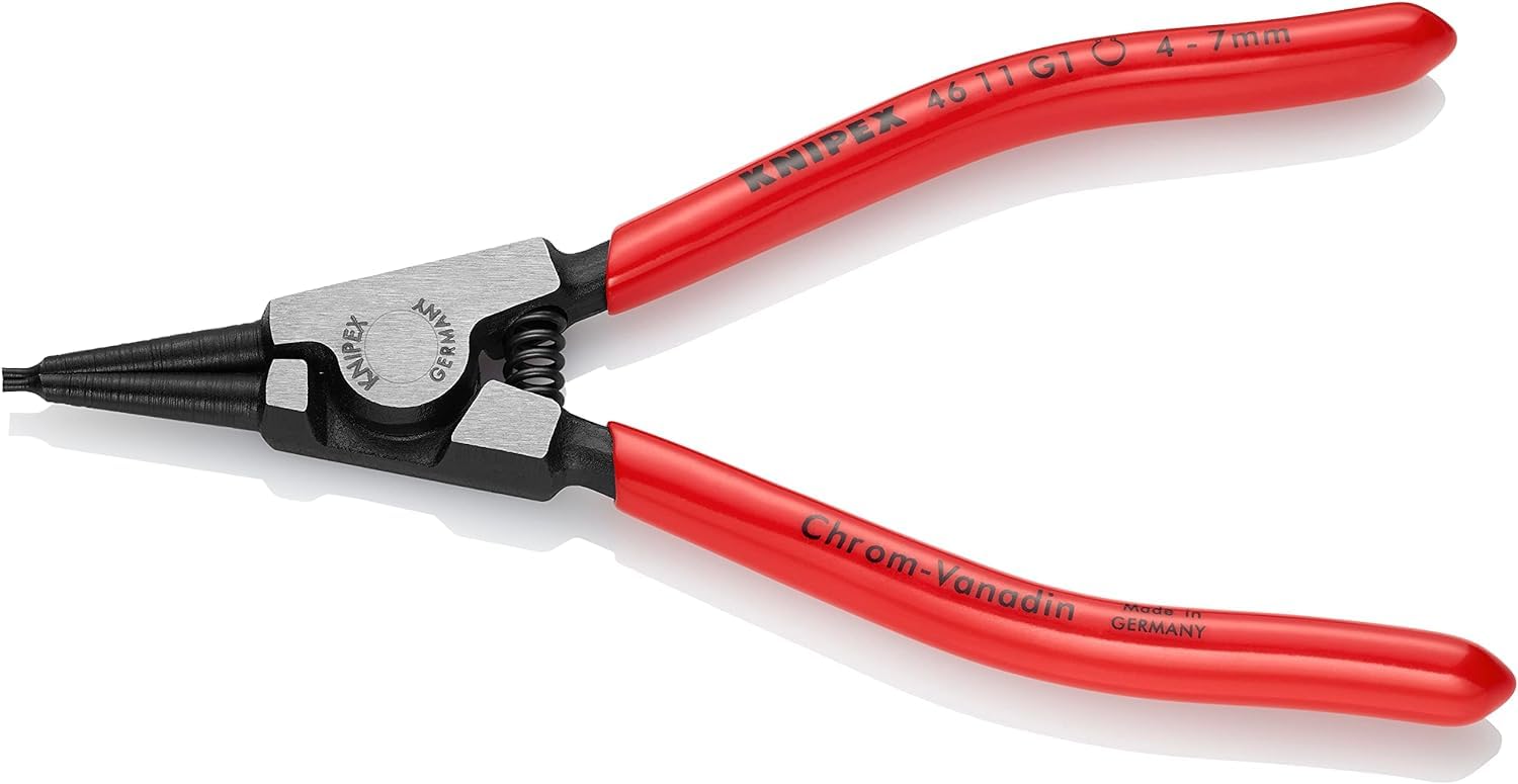 KNIPEX Circlip Pliers for Grip Rings on Shafts with Plastic Coating 140 mm, 46 11 G1