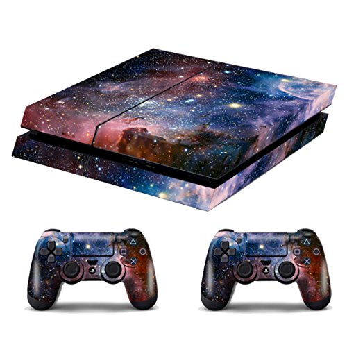 Skins for PS4 Controller - Decals for Playstation 4 Games - Stickers Cover for PS4 Console Sony Playstation Four Accessories Faceplate with Dualshock 4 Two Controllers Skin -Bright