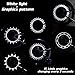 DAWAY A08 Bicycle Tire Valve Stem Light - Led Waterproof Bike Wheel Lights Neon Flashing Lamp Glow in The Dark Cool Safe Accessories, 1 Pack, White Graphics