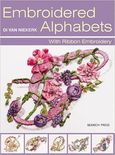 Embroidered Alphabets With Ribbon Embroidery Di Van - 
