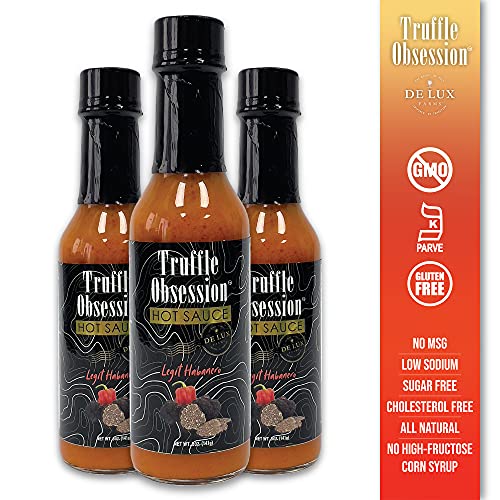 De Lux FarmsTruffle Obsession Gourmet Hot Sauce(Legit Habanero, Intense Heat)Kosher Certified