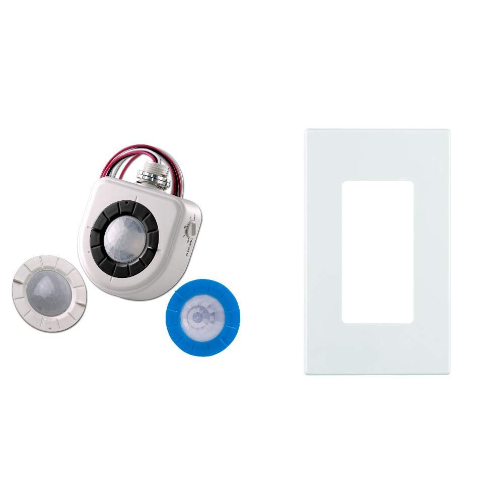 White Leviton OSFHU-ITW Fixture-Mounted PIR High-Bay ...