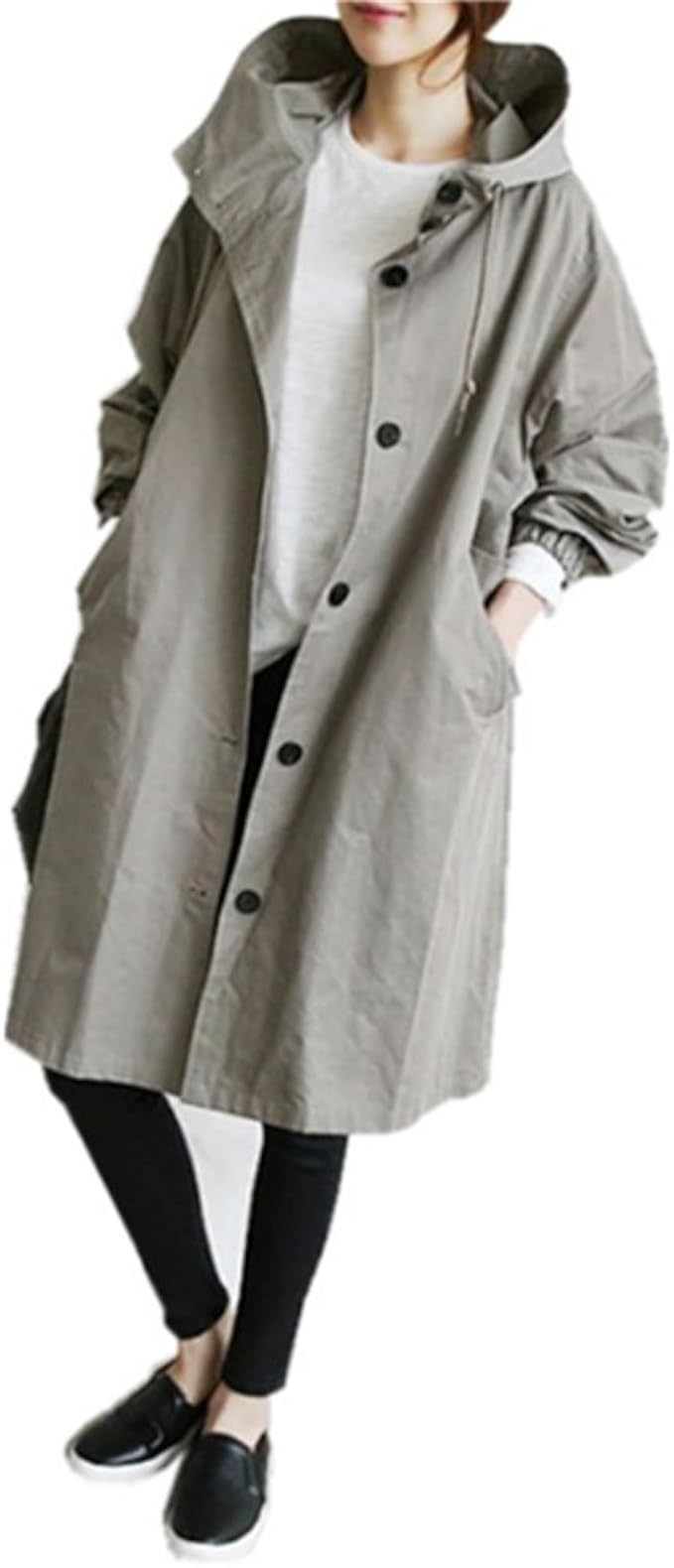 Amazon イチイチ Itiiti トレンチコート レディース 春 スプリングコート ロング コート アウターコート チェスターコート オーバーコート 通勤 通学 オフィス カジュアル 春服 春物 女性用 Yy58 グレー フリーサイズ コート ジャケット 通販