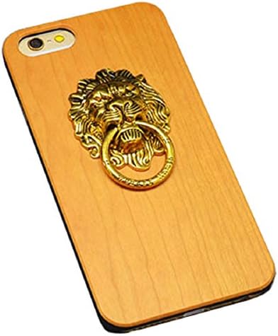iPhone 6 Plus Case, Nurbo Natural Carved Wood Wooden Stand Case for iPhone 6s Plus 5.5 inch (Color A)