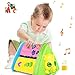 HOMOFY Baby Toys Colorful Rotational Calf Triangle with Lights & Music Animals & Geometric Keys Multi Interactive Games Learning Educational Toys For Girls Boys Toddlersand Babies 1 2 3 4 5 year old