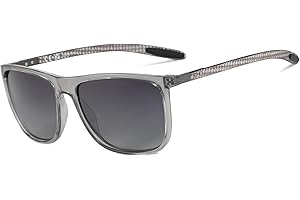 ZENOTTIC Square Polarized Sunglasses for Men Ultralight Carbon Fiber Sun Glasses Driving Fishing Golf Sports UV400 Protection