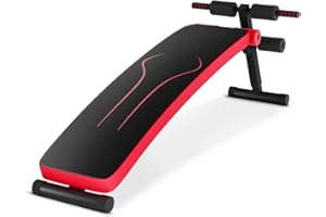 SPORFIT Sit Up Bench for Abs, Sit-up Bench for Ab Workout Equipment with 3 Adjustable Height Settings for Home Gym, Reverse Crunch Handle