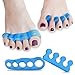 Toe Separators and Toe Streightener. Original Yougai Separator - for Relaxing Toes, Fight Bunions, Pedicure Yoga Practice Bunions Foot Pain - Hammer Toes and more for Women and Men (Blue)