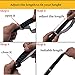 Men Y-Style Shirt Stays Stirrup Adjustable Elastic Garters Strap Non-slip Clamps (Black)