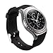 Valkit Compatible Gear Sport/Gear S2 Classic Bands, 20mm Soft Silicone Replacement Bracelet Watchband Strap for Samsung Gear Sport SM-R600/ Gear S2 Classic(SM-R732/R735) - Black
