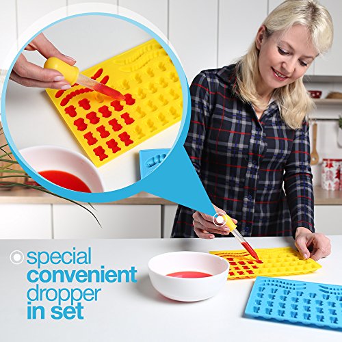 3 Gummy+Bear+Mold+Silicone+Yellow