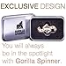 Gorilla Spinners - Brass Fidget Toy with High Speed Premium Bearing. Spins up to 4.5 Min. EDC Focus Hand Spinner for Relieving ADHD, ADD, Anxiety, Boredom, Stress and Killing Time