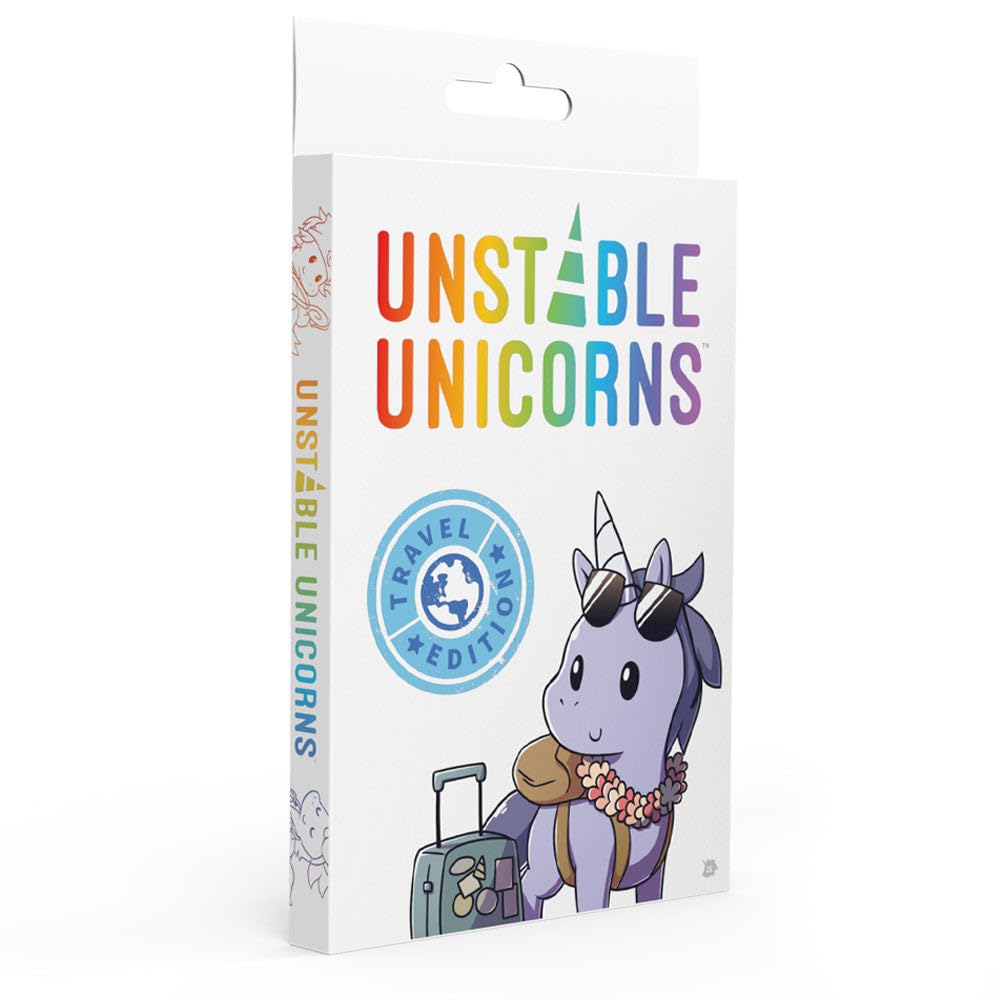 Unstable Games | Unstable Unicorns Travel Edition | Card Game | Ages 14+ | 2-4 Players | 30-45 Minutes Playing Time