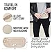 Travel Money Belt RFID Blocking Hidden Waist Passport Wallet Money Pouch Waterproof Security Pouch for Passport, Mobile Phone, Cards for Man Women (Coffee) (Khaki)