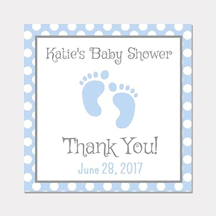 personalized stickers for baby shower favors