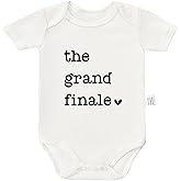 RETKCUL The Grand Finale Bodysuit, Baby Announcement Rompers, Coming Soon Clothing, Infant Short-Sleeve Outfits 0-24 Month