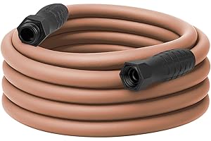 Flexzilla Colors SwivelGrip Garden Hose 5/8 in. x 50 ft., Lightweight All-Weather Water Hose, Durable and Flexible, Leak-Free Connections, Red Clay