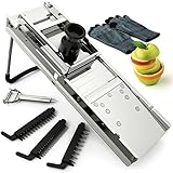 Dalstrong â€“ DSX Professional Mandoline Slicer Set - Cut Resistant Gloves, Julienne Peeler