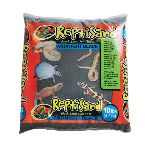 Zoo Med ReptiSand Midnight, 10 Pounds, Black