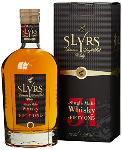 Slyrs Fifty One Bavarian Single Malt Whisky mit Geschenkverpackung (1 x 0.7 l)