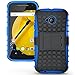 Moto E (2nd Gen) Case,Sophmy Hybrid Dual Layer Armor Protective Case Cover with kickstand for Motorola Moto E (2nd Generation / 2015 Release) (blue)