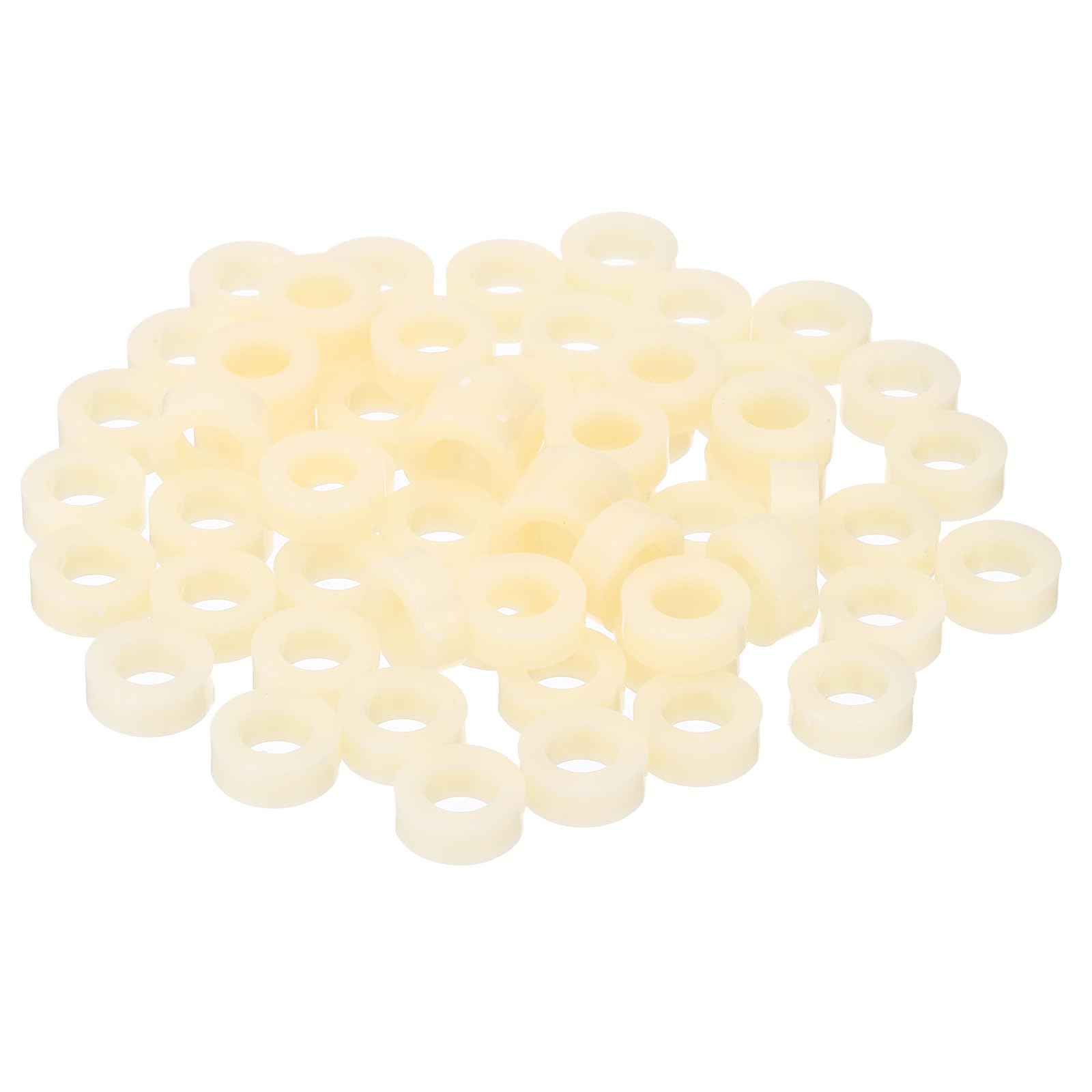 PATIKIL M6 Round Spacer Washer Set, 60 Pcs ABS Plastic Spacer Washer 6.2mm ID, 11mm OD, 4mm Length for M6 Screws — image 1
