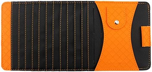 Suncer Car Sun Visor CD / DVD Discs Organizer Leather Storage Wallet Sleeve Holder