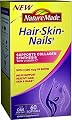 Nature Made Hair, Skin, Nails with Biotin Softgel, 2500 mcg, 60 Count
