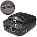 Jack&Chris Mens PU Leather Crossbody Single-Shoulder Briefcase Messenger Handbag (Black 019)