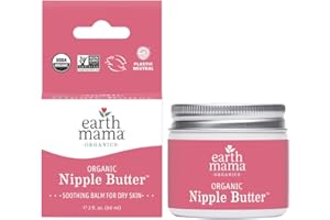Earth Mama Organic Nipple Butter for Breastfeeding and Dry Skin, 2-Ounce