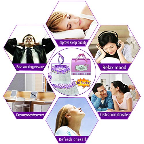 image for Scent Pleasant 10 Packs (Upgraded Version) Reusable Lavender Scented S